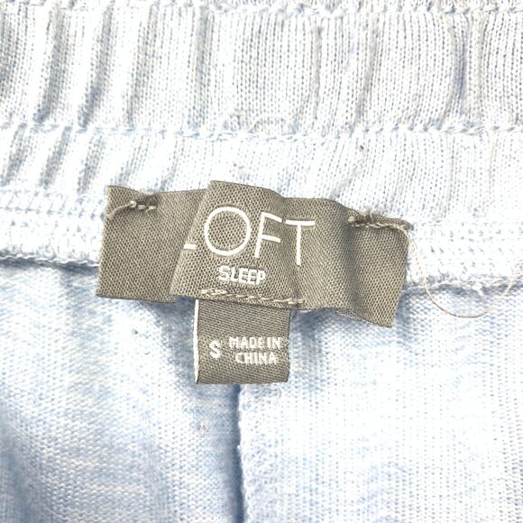 LOFT Henley Sleep Set Pajamas Womens Size Small Light Sky Blue - Picture 12 of 13